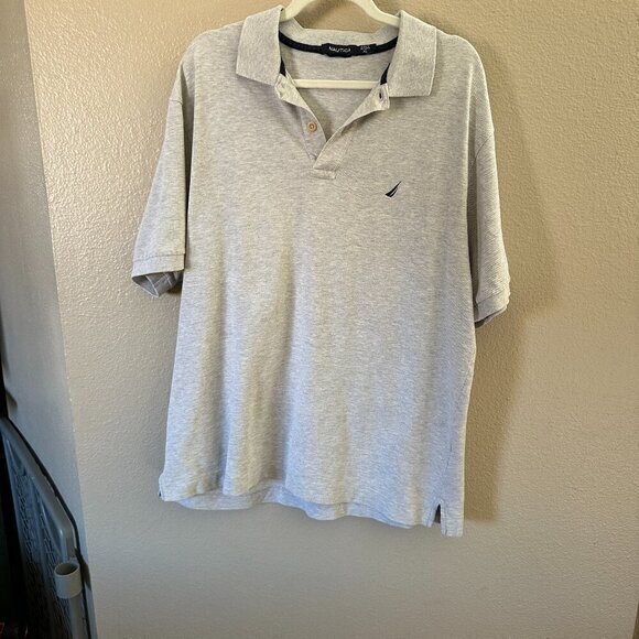 Nautica Men's Gray Polo   Size X-Large‎ - Picture 1 of 9